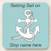 Untersetzer Set - Anker des Schiffes (Vorderseite)