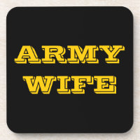 Untersetzer Set Army Ehefrau
