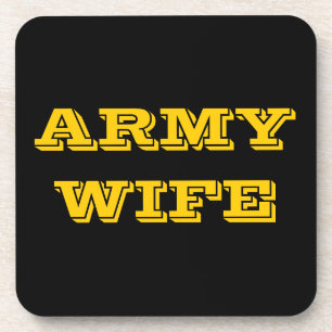 Untersetzer Set Army Ehefrau