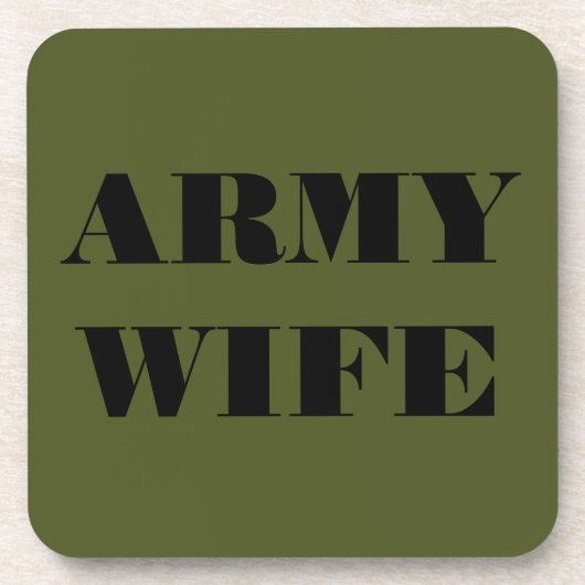 Untersetzer Set Army Ehefrau (Vorderseite)