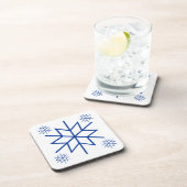 Untersetzer Set - Blaue Schneeflocken (Rechte Seite)