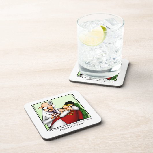 Untersetzer-Set für Weihnachten Spaß Getränkeuntersetzer (Rechte Seite)