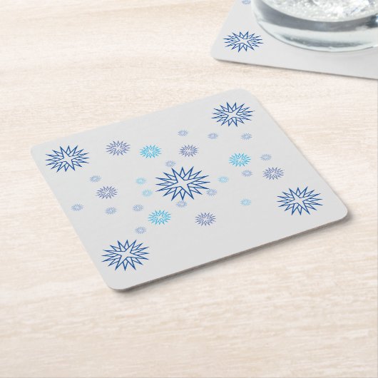 Untersetzer Set - glühende Sterne (angewinkelt)