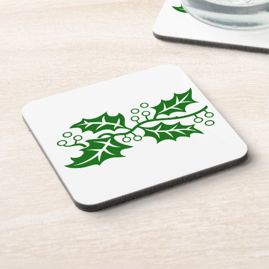 Untersetzer Set - Holly Blätter und Berries (Linke Seite)