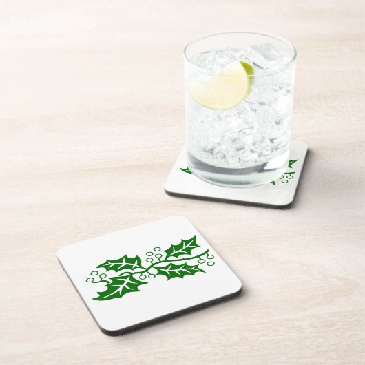 Untersetzer Set - Holly Blätter und Berries (Rechte Seite)