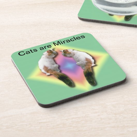 Untersetzer Set - Katzen sind Wunder (Linke Seite)