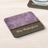 Untersetzer-Set, Lila Untersetzer (Linke Seite)