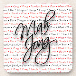 Untersetzer-Set Milliamperestunde Jongg Getränkeuntersetzer