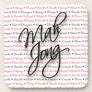 Untersetzer-Set Milliamperestunde Jongg Getränkeuntersetzer