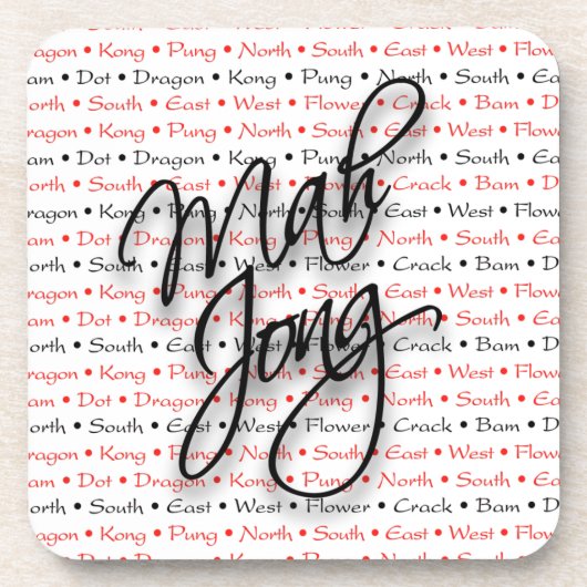 Untersetzer-Set Milliamperestunde Jongg Getränkeuntersetzer (Vorderseite)