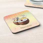 Untersetzer Set mit Coconut Pina Colada Design (Linke Seite)