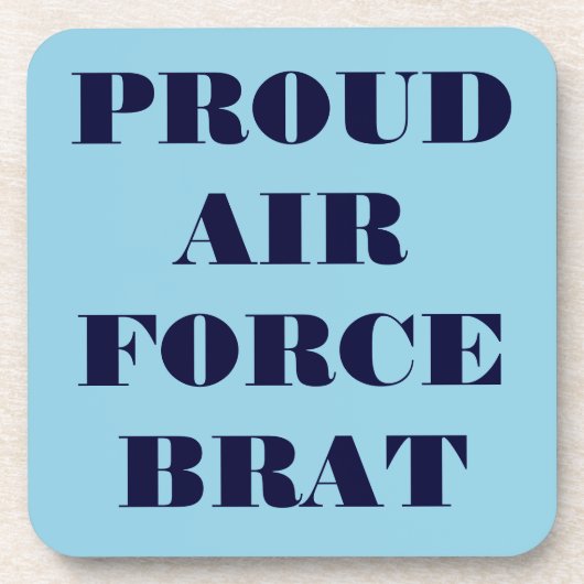 Untersetzer Set Proud Air Force Brat (Vorderseite)