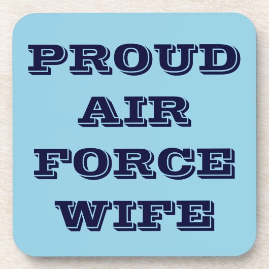 Untersetzer Set Proud Air Force Ehefrau (Vorderseite)