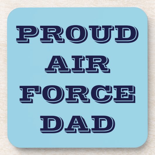 Untersetzer Set Proud Air Force Vater (Vorderseite)