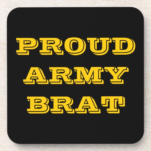 Untersetzer Set Proud Army Brat (Vorderseite)