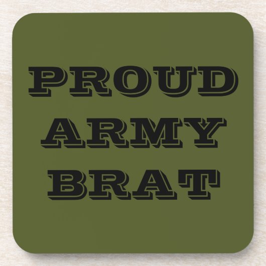 Untersetzer Set Proud Army Brat (Vorderseite)