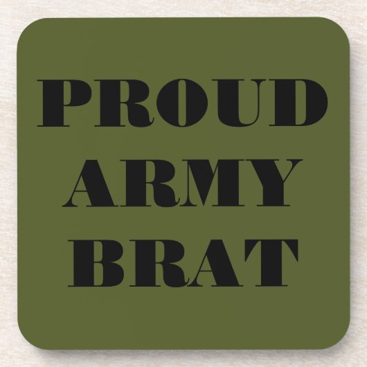 Untersetzer Set Proud Army Brat (Vorderseite)