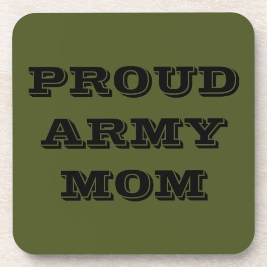 Untersetzer Set Proud Army Mama (Vorderseite)