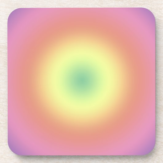 Untersetzer Set - Regenbogenkreise (Vorderseite)