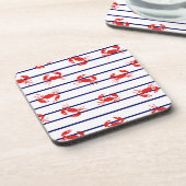 Untersetzer Set - Rote Krebse (Linke Seite)