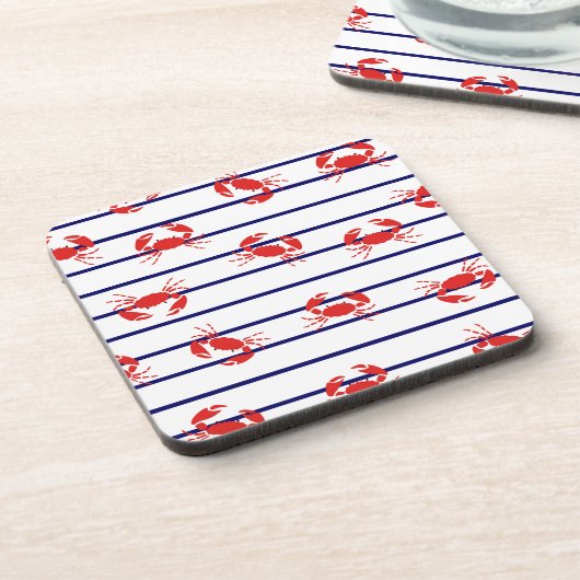 Untersetzer Set - Rote Krebse (Linke Seite)