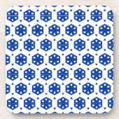 Untersetzer Set - Stilvolle Blume in Reihen (Vorderseite)