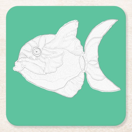 Untersetzer Set - Streifen Fisch zu Farbe (Vorderseite)