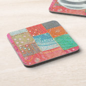 UNTERSETZER/SET VON 6 "PATCHWORK MULTI FARBE" UNTERSETZER (Linke Seite)