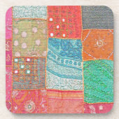 UNTERSETZER/SET VON 6 "PATCHWORK MULTI FARBE" UNTERSETZER (Vorderseite)