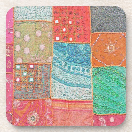 UNTERSETZER/SET VON 6 "PATCHWORK MULTI FARBE" UNTERSETZER (Vorderseite)