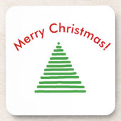 Untersetzer Set - Weihnachtsbaum mit Kurvester (Vorderseite)