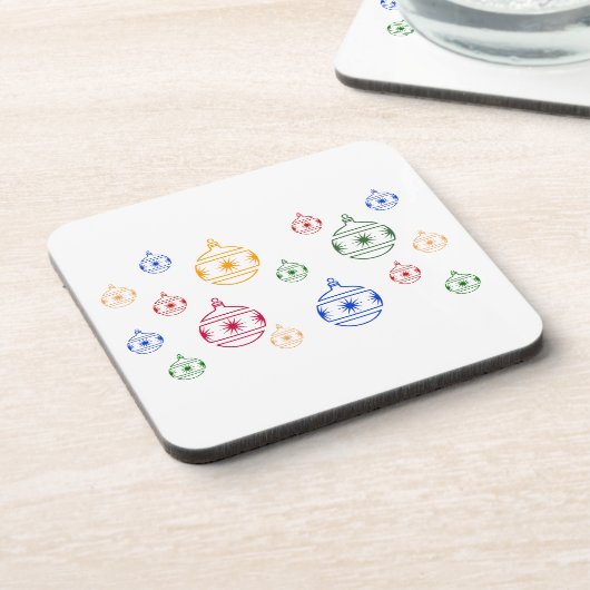 Untersetzer Set - Weihnachtsbaumschmuck (Linke Seite)