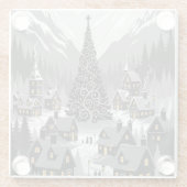 Untersetzer Silhouette Schneeerlebnis (Rückseite)