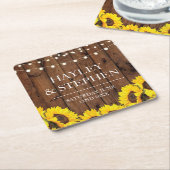 Untersetzer Sonnenblumen Holz Licht Rustikale Hoch (angewinkelt)