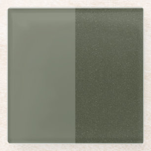 Untersetzer "Split Moss Green Drink" - Benutzerdef
