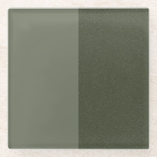 Untersetzer "Split Moss Green Drink" - Benutzerdef (Vorderseite)