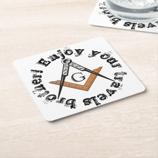 Untersetzer Square und Compasses (angewinkelt)