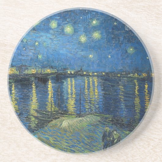 UNTERSETZER - "Starry Night Over Rhone" - van Gogh (Vorne)