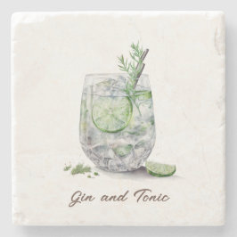 Untersetzer, Stein - Gin und Tonic Steinuntersetzer