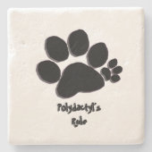 Untersetzer (Stein) - Polydaktylpflaster (Vorderseite)