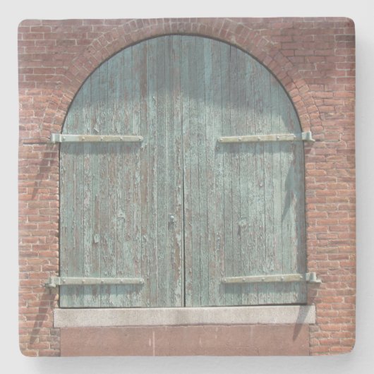 Untersetzer (Stein) - Verwitterte Holztür (Vorderseite)