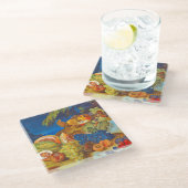 UNTERSETZER - Stillleben: Melonen, Trauben, Pfirsi (Schrägansicht)