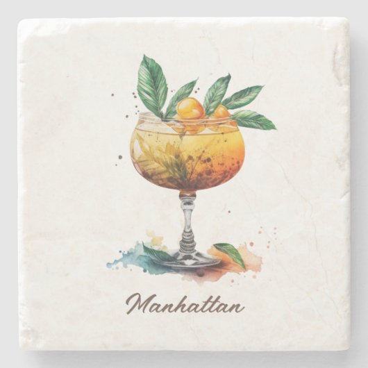 Untersetzer, Stone - Manhattan Steinuntersetzer (Vorderseite)