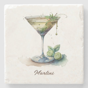 Untersetzer, Stone - Martini Steinuntersetzer