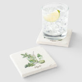 Untersetzer, Stone - Mojito Steinuntersetzer (Seitenansicht)