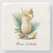 Untersetzer, Stone - Pina Colada Steinuntersetzer (Vorderseite)