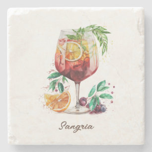 Untersetzer, Stone - Sangria Steinuntersetzer