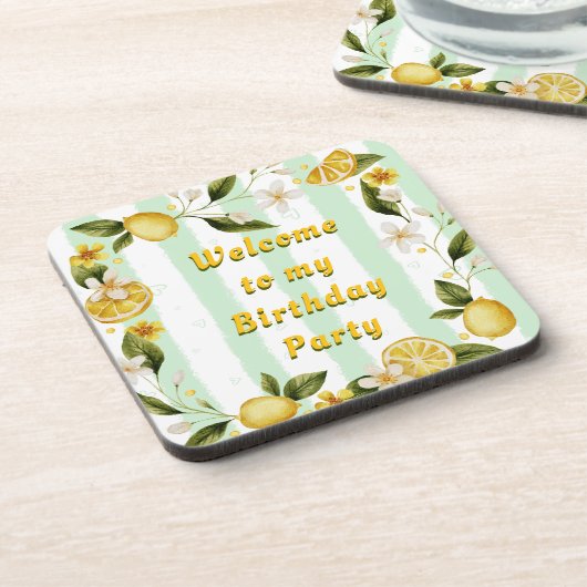 Untersetzer Summer Birthday Party (Linke Seite)