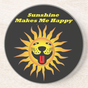 Untersetzer Sunshine macht mich glücklich