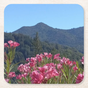Untersetzer Tamalpais mit rosa Blume